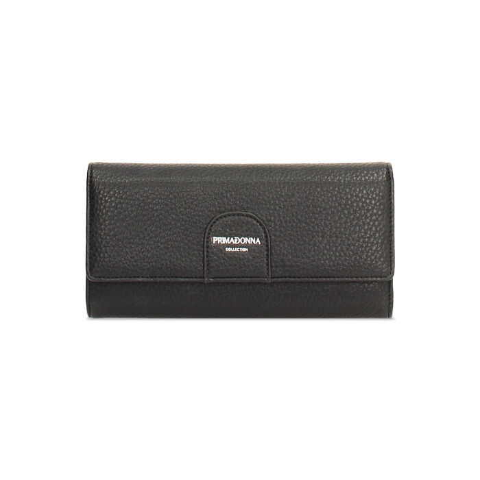 Portefeuille noir avec détails sophistiqués, Primadonna, 265702125EPNEROUNI