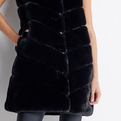 Cappotto smanicato nero, Primadonna, 22B420543FUNEROM, 006 preview