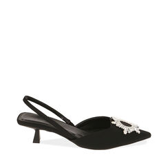 Destalonadas lycra negra, tacón de 4,5 cm., Primadonna, 192139301LYNERO036, 001a