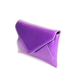 Borsa a tracolla viola in naplack, 245124695NPVIOLUNI, 002a