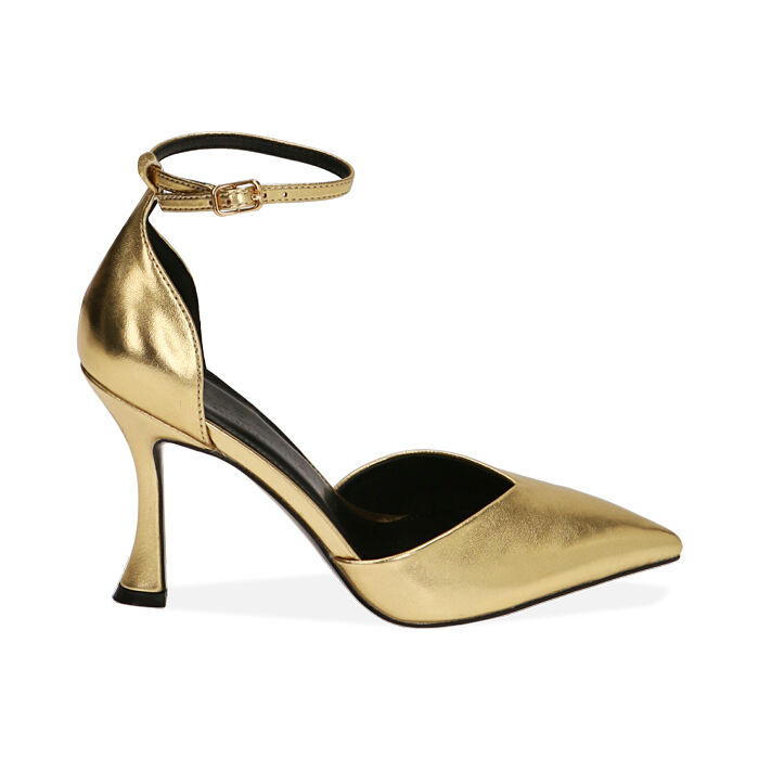 D collet donna oro laminato tacco 9 5 cm Primadonna Collection