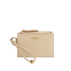Cartera compacta beige con cierre a presi&oacute;n, Primadonna, 275102774VEBEIGUNI, 001a