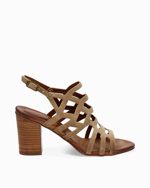 ZAPATOS SANDALIA SUEDE TAUP, TAUPE