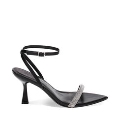 Sandales à talons noires avec pierres, Primadonna, 234948321ETNERO035, 001a