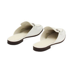 Sabot donna bianchi in pelle, Primadonna, 257725526PEBIAN036, 004 preview