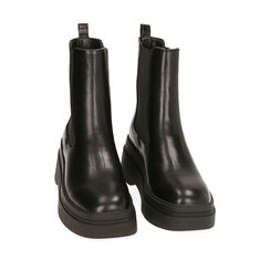 Botines Chelsea negros con plataforma, tacón de 7 cm, Primadonna, 20N310101EPNERO039, 002a