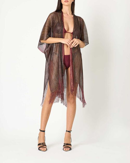 ABBIGLIAMENTO PONCHO TESSUTO BORD, 