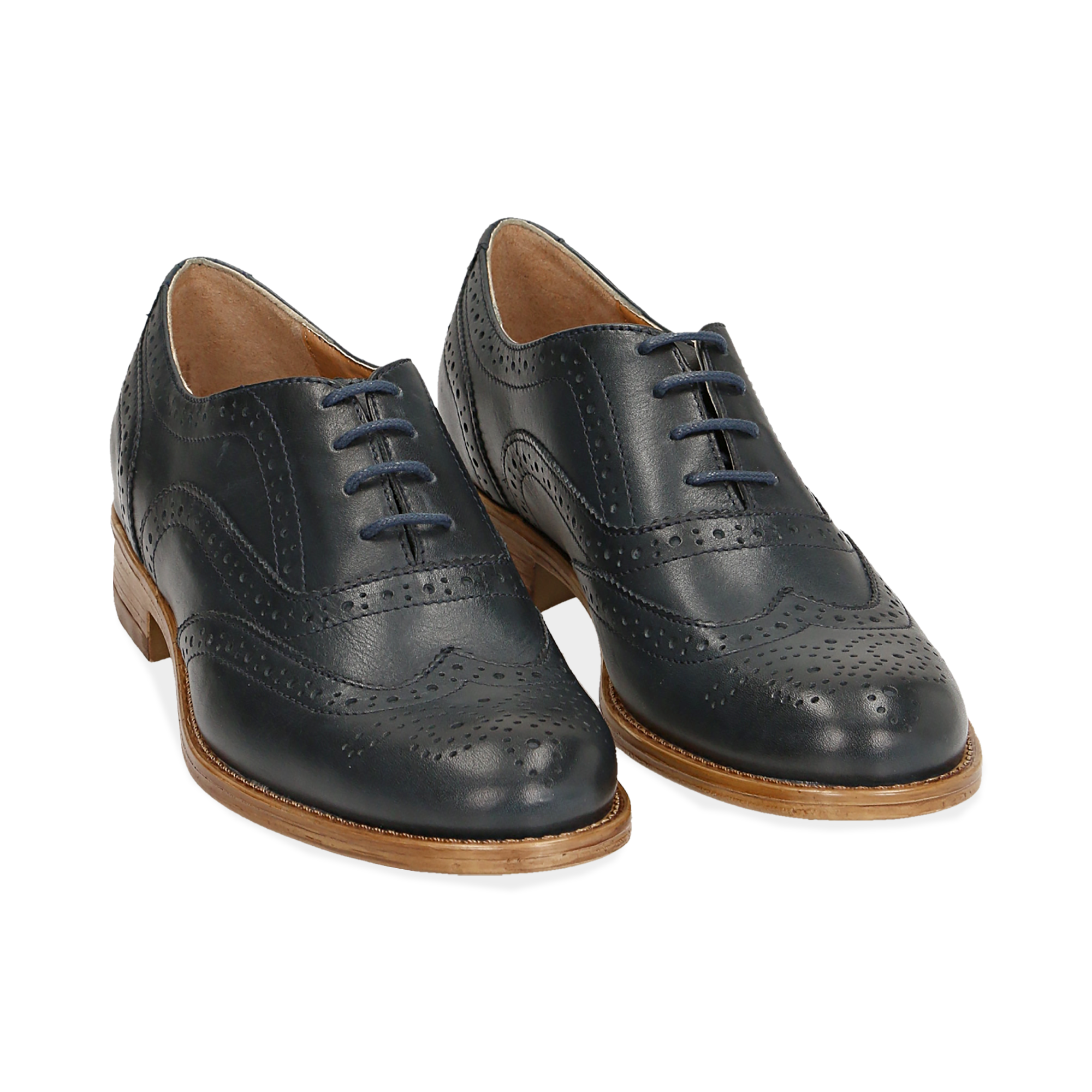 Stringate blu in pelle | Primadonna Collection
