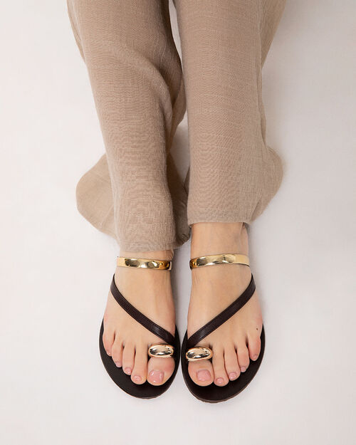Sandali bassi testa di moro eleganti, DK BROWN