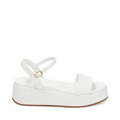 Zeppe bianche, platform 5 cm, Primadonna, 234960228EPBIAN035, 001a