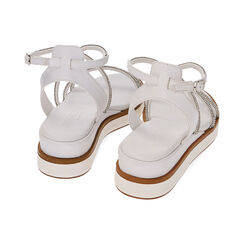 Sandali bianchi, zeppa 4,5 cm, Primadonna, 214927232EPBIAN035, 003 preview