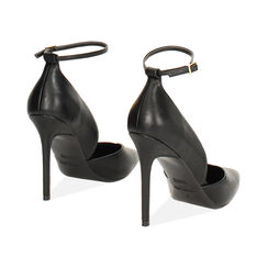 Chaussure &agrave; cambrure ouverte noire pour femme avec talon de 10,7 cm, Primadonna, 262102031EPNERO035, 006 preview