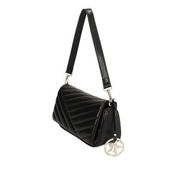 Mini bag nera con impunture, Promozioni, 245126007EPNEROUNI, 002a