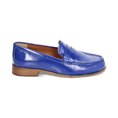 CALZATURA MOCASSINO PELLE NAPLAK BLUE, Primadonna, 23N501282PNBLUE035, 001 preview