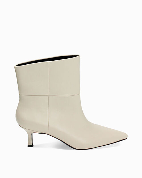 ZAPATOS BOTAS CA&Ntilde;A CORTA SINTETICO PANN, CREAM