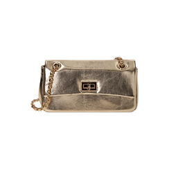 Borsa a tracolla laminata oro, Primadonna, 215124675LMOROGUNI, 001 preview