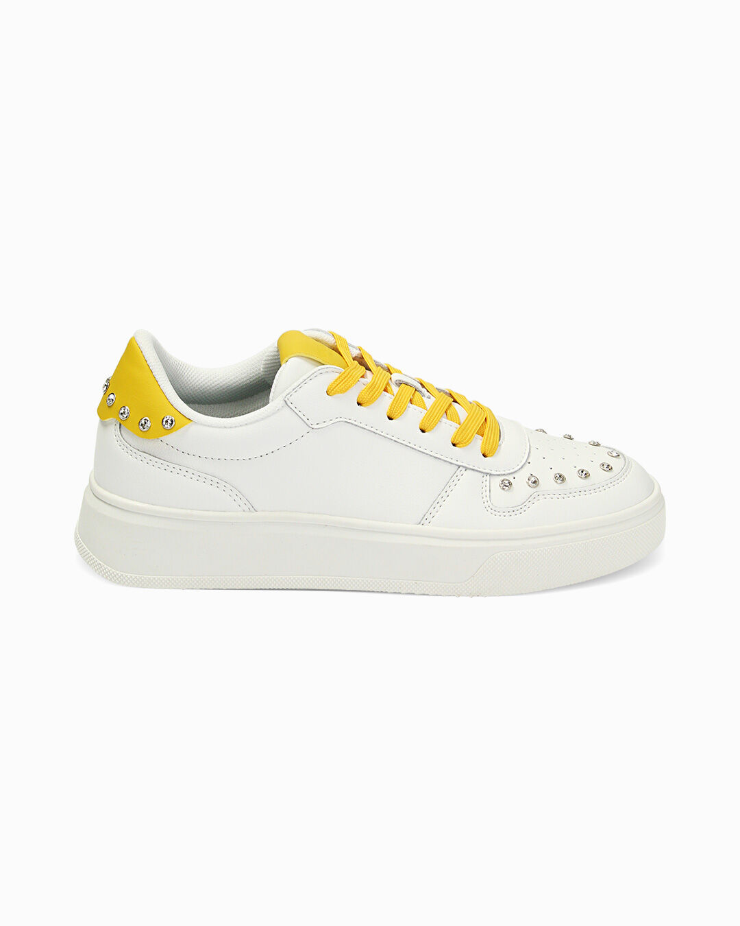 Sneakers bianco-giallo