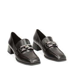 Mocassin noir élégant, Primadonna, 244906802EPNERO035, 002a