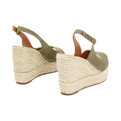 Zeppe donna verde salvia in canvas, Primadonna, 25G405022CAVESA035, 004 preview