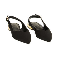 Ballerine slingback nere in lycra, Primadonna, 234946666LYNERO035, 002 preview