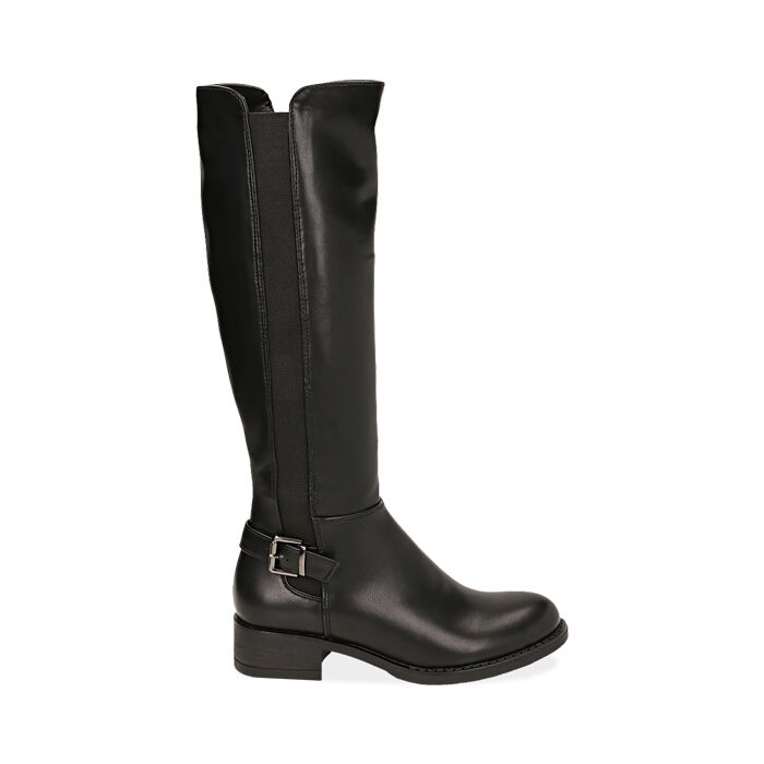Botas de mujer negras, tacón 4 cm | Primadonna Collection