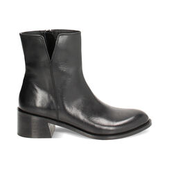 Tronchetto nero in pelle classico, Primadonna, 24N530065PENERO035, 001 preview