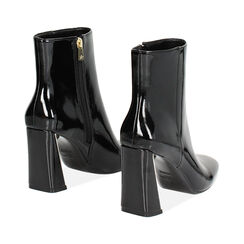 Tronchetto nero in naplak, tacco largo 9 cm, Primadonna, 244901701NPNERO036, 003 preview