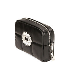 Borsa a tracolla gioiello nera, Primadonna, 215124664EPNEROUNI, 002a
