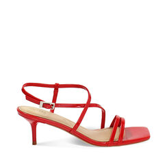 Sandale à talons femme rouge en vernis, Primadonna, 25M742901VEROSS035, 001a
