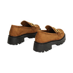 Mocassin cognac haut en microfibre, Primadonna, 244954311MFCOGN035, 003 preview