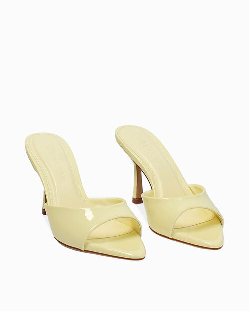 Mules in vernice gialle, YELLOW