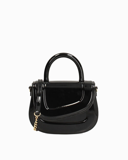 Mini bolso negro con bandolera removible, BLACK