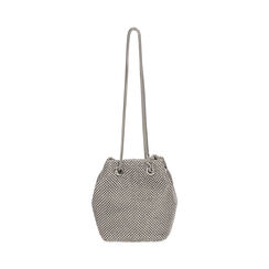 Mini bag secchiello argento metallico , Primadonna, 202321070MTARGEUNI, 003 preview