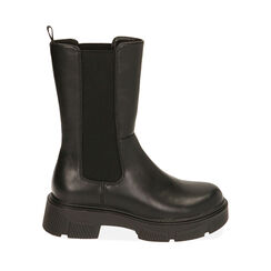 Botines Chelsea negros, tacón 4 cm, Primadonna, 200631803EPNERO036, 001a