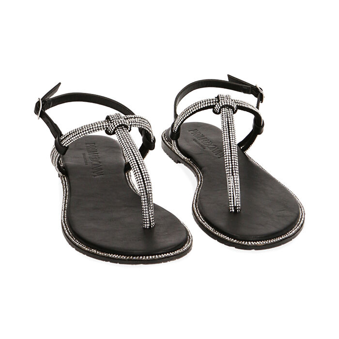 Sandalo Infradito Donna Con Strass Sandali Donna Infradito Neri