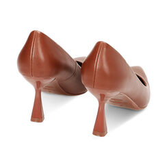 Décolleté cognac, tacco 8 cm, Primadonna, 224934802EPCOGN037, 003 preview