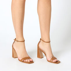 Sandale à talon femme cognac chic, Primadonna, 252200608EPCOGN035, 002 preview