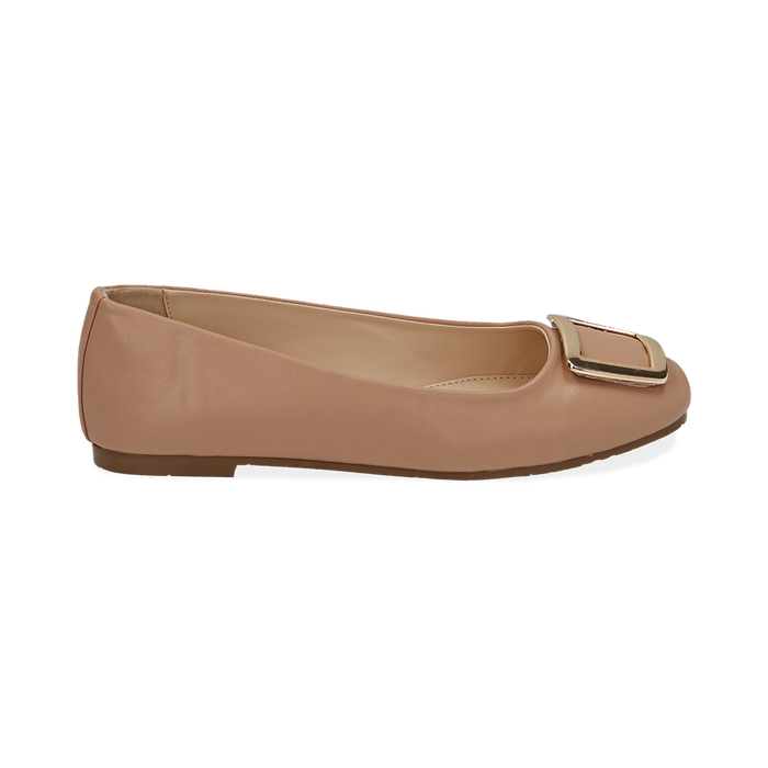 Ballerine Nude In Eco Pelle Con Fibbia Primadonna Collection