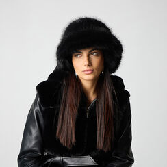 Cappello nero in pelo sintetico, Primadonna, 261931303FUNEROUNI, 002a