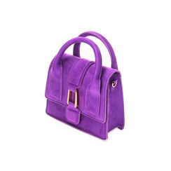 Mini-bag viola in microfibra, Primadonna, 225124537MFVIOLUNI, 002 preview