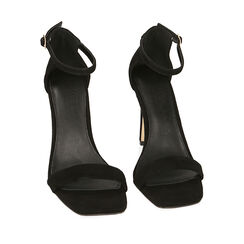 ZAPATOS SANDALIA SUEDE NERO, Primadonna, 21T224802CMNERO035, 002a