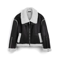 Montone nero e panna con imbottitura bianca, Primadonna, 26B424101EPNEPAL, 001a
