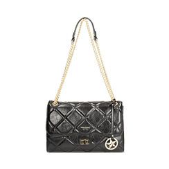 Borsa a tracolla nera con dettagli matelassè, Primadonna, 265700586EUNEROUNI, 001 preview