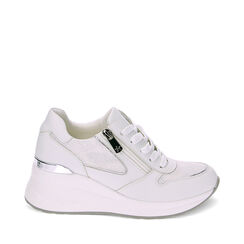 Sneakers bianco argento, 232850921EPBIAR035, 001a