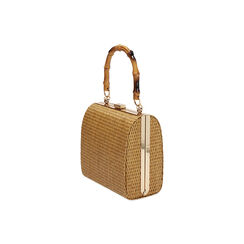 Mini bag donna camel in raffia, Primadonna, 251111941RFCAMEUNI, 003 preview