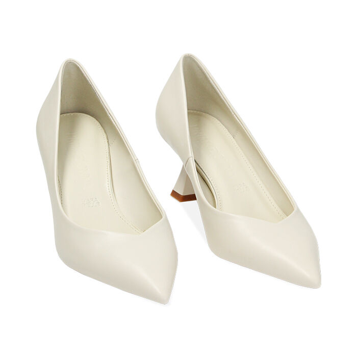 Escarpins creme plats pour femme Collection Primadonna Collection