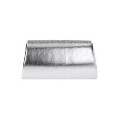 Pochette argento in laminato con pietre, Primadonna, 235102426LPARGEUNI, 003 preview
