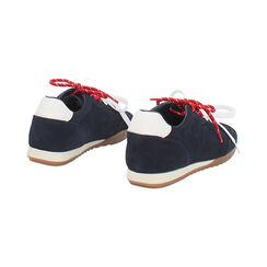 Sneakers blu in camoscio con doppio laccio, Primadonna, 260627802CMBLUE036, 004 preview