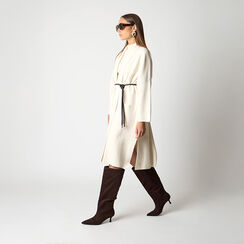 Prendas de punto beige claro en tela de diseño elegante, Primadonna, 26U558022TSPANNUNI, 002a