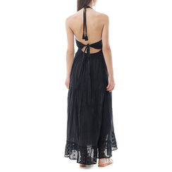 Vestito nero macramé, Primadonna, 210500594TSNEROM, 002 preview